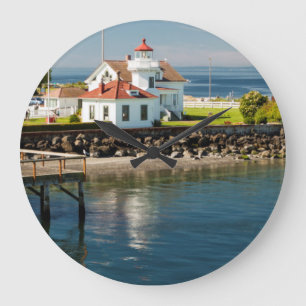 Mukilteo Lighthouse, Mukilteo, Washington, USA Large Clock