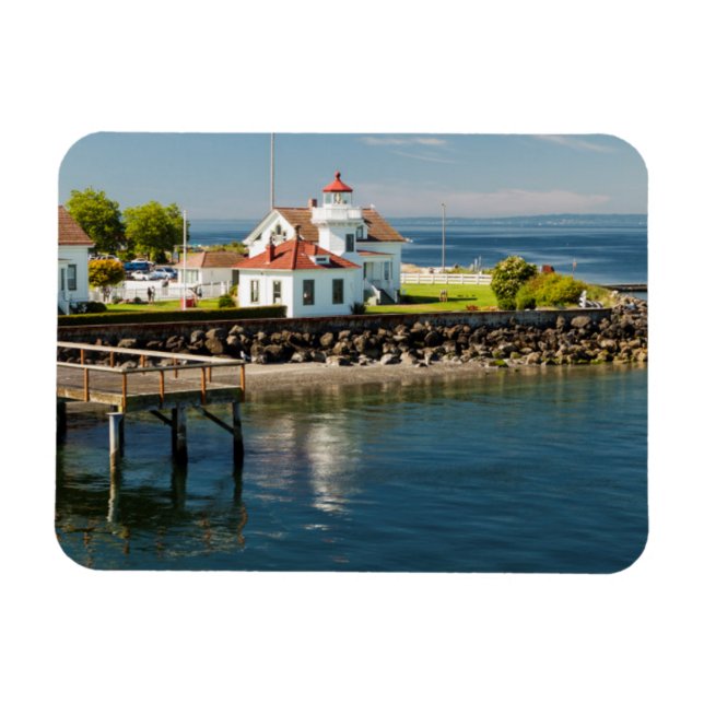 Mukilteo Lighthouse, Mukilteo, Washington, USA Magnet (Horizontal)