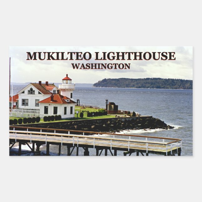 Mukilteo Lighthouse, Washington Stickers (Front)