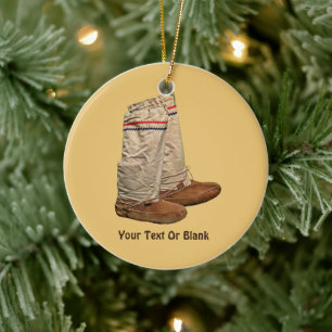 Mukluks Ceramic Tree Decoration