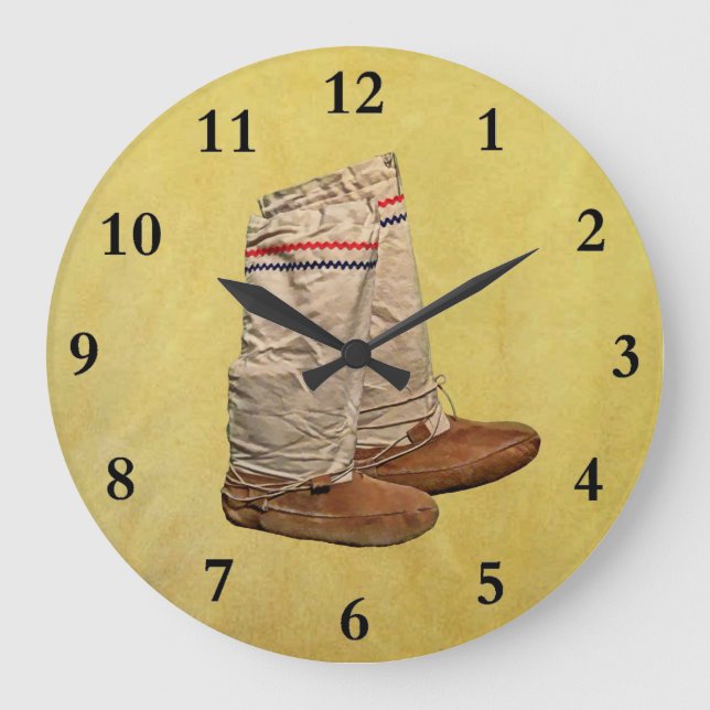 Mukluks Large Clock (Front)