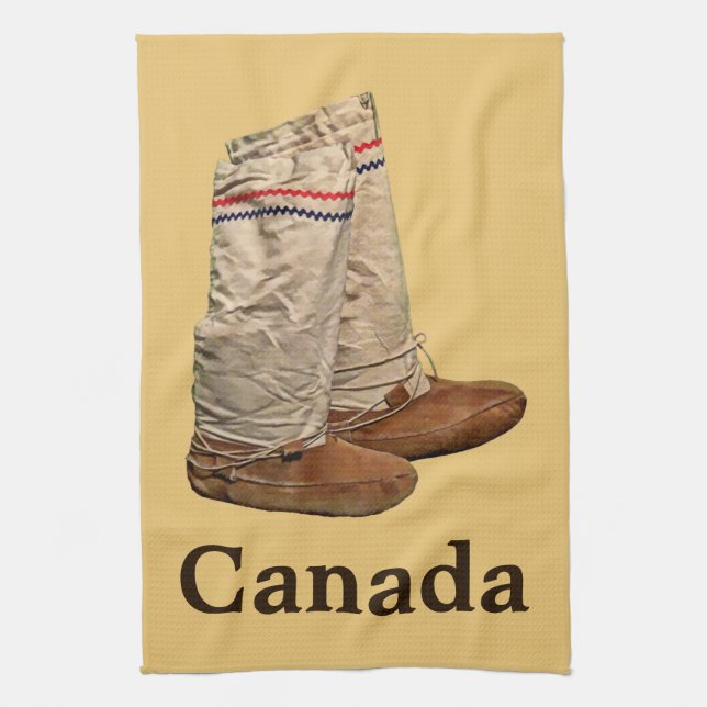 Mukluks Tea Towel (Vertical)