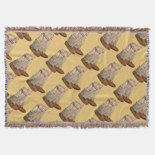 Mukluks Throw Blanket