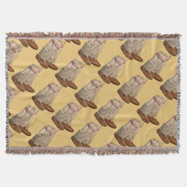 Mukluks Throw Blanket (Front)