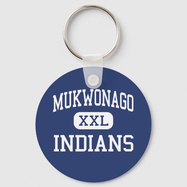 Mukwonago - Indians - High - Mukwonago Wisconsin Key Ring (Front)