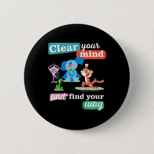 Mula And Friends Clear Your Mind And Find Your Way 6 Cm Round Badge