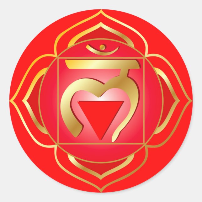 muladhara or root chakra Sticker (Front)