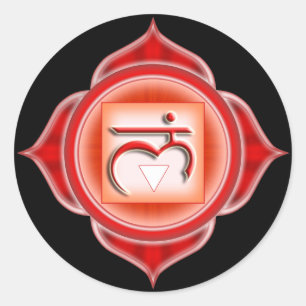 Muladhara or Root the 1st Chakra Classic Round Sticker