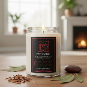 Muladhara Root Chakra Custom Candle Label