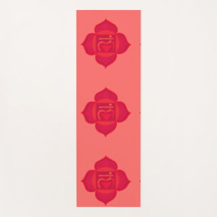 Muladhara ,Root Chakra, red Chakra Yoga mat