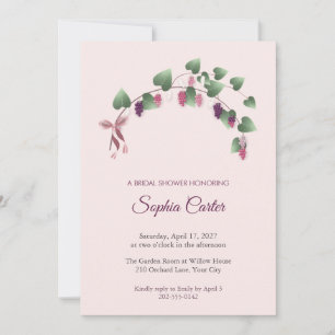 Mulberry Branch Bridal Shower Invitation