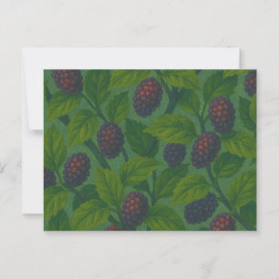 Mulberry Bush Nature Loves leaves Postcard