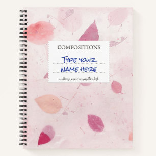 Mulberry Composition Notebook Pink Custom