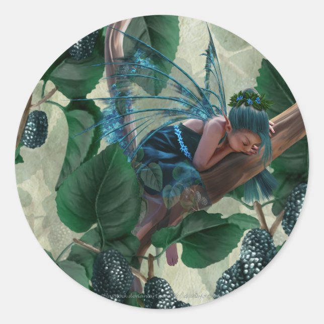 Mulberry Fairy Classic Round Sticker (Front)