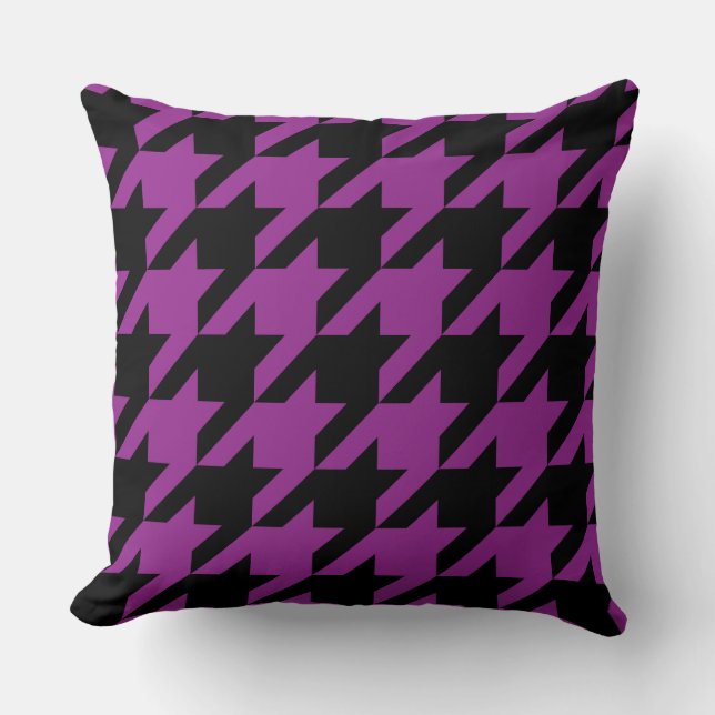 Mulberry Houndstooth Cushion (Front)