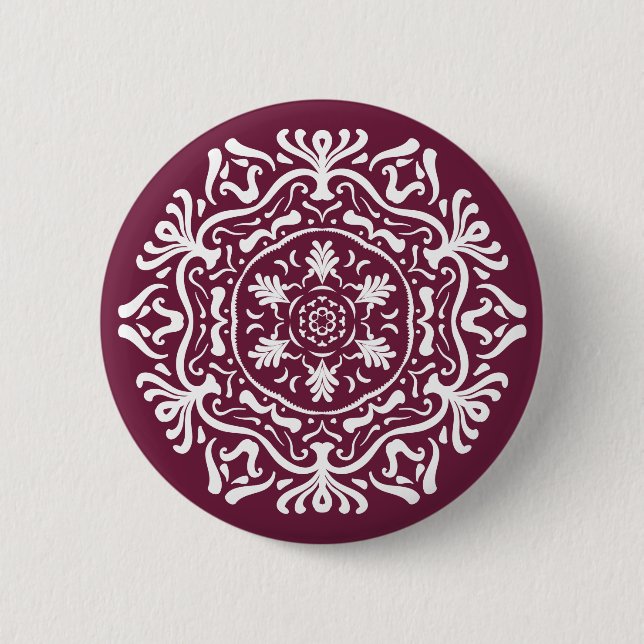Mulberry Mandala 6 Cm Round Badge (Front)