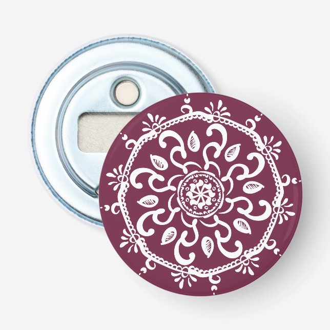 Mulberry Mandala Bottle Opener (Front)