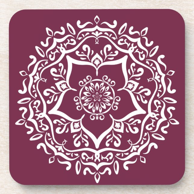 Mulberry Mandala Coaster (Front)