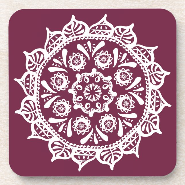 Mulberry Mandala Coaster (Front)