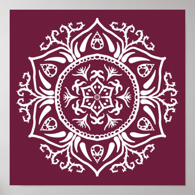 Mulberry Mandala Poster (Front)
