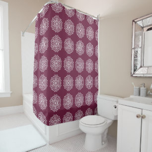 Mulberry Mandala Shower Curtain