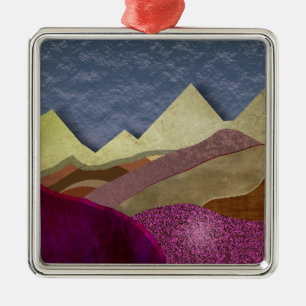 Mulberry Mountains Metal Ornament