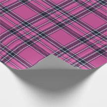 Mulberry Plaid Wrapping Paper Roll