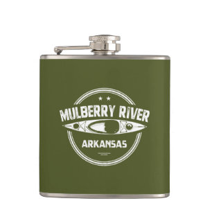 Mulberry River, Arkansas Hip Flask