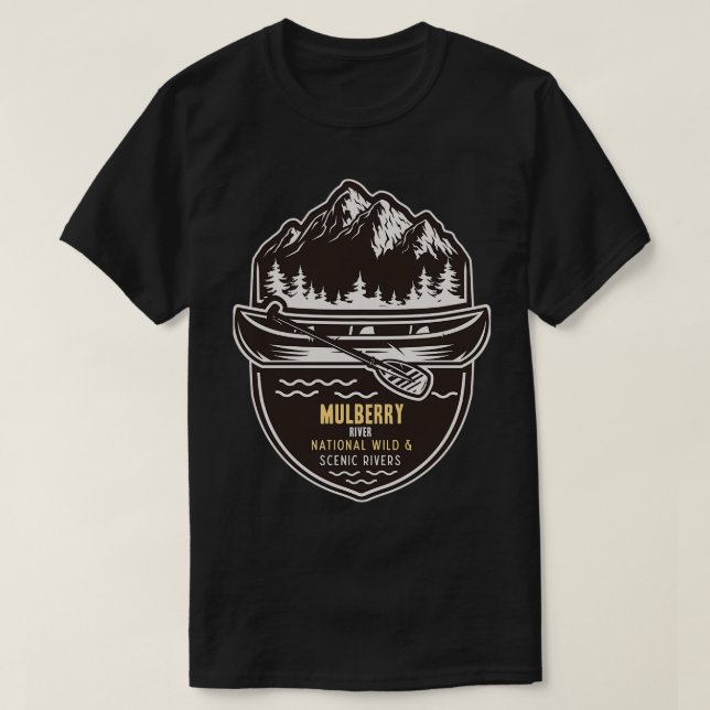 Mulberry river National Wild and Scenic River T-Shirt (Design Front)
