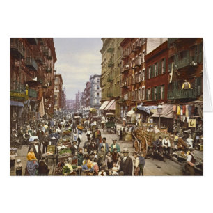 Mulberry Street Market New York City 1900