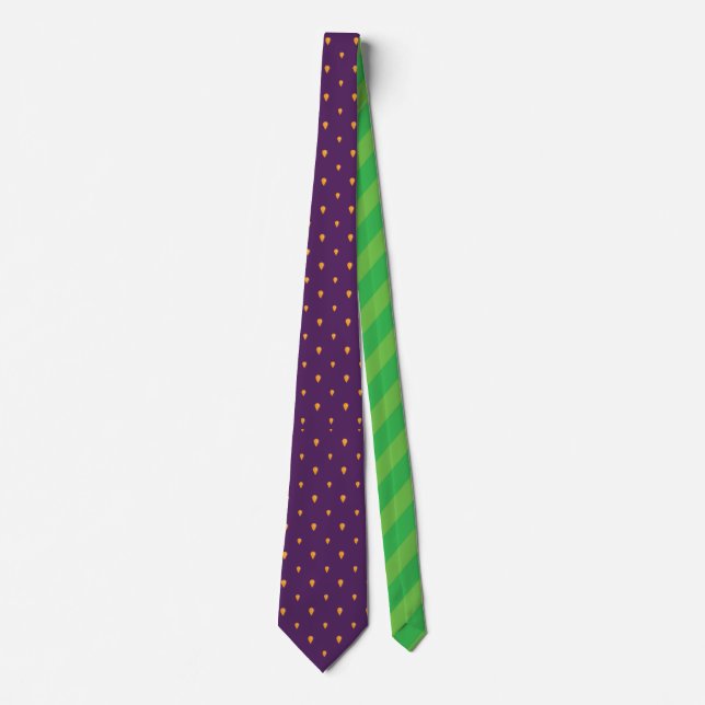Mulberry summer fruit purple and green design tie (Front)