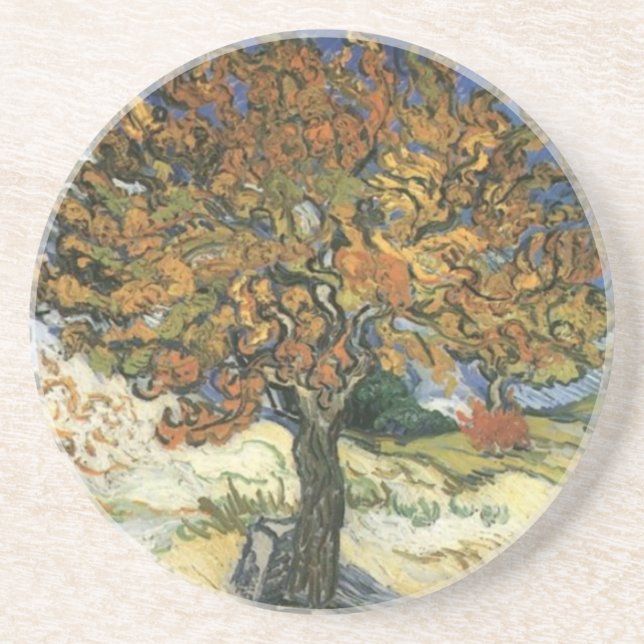 Mulberry Tree by van Gogh Coaster (Front)