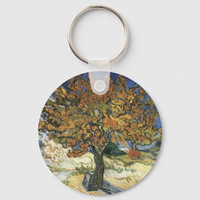 Mulberry Tree by van Gogh Key Ring (Front)