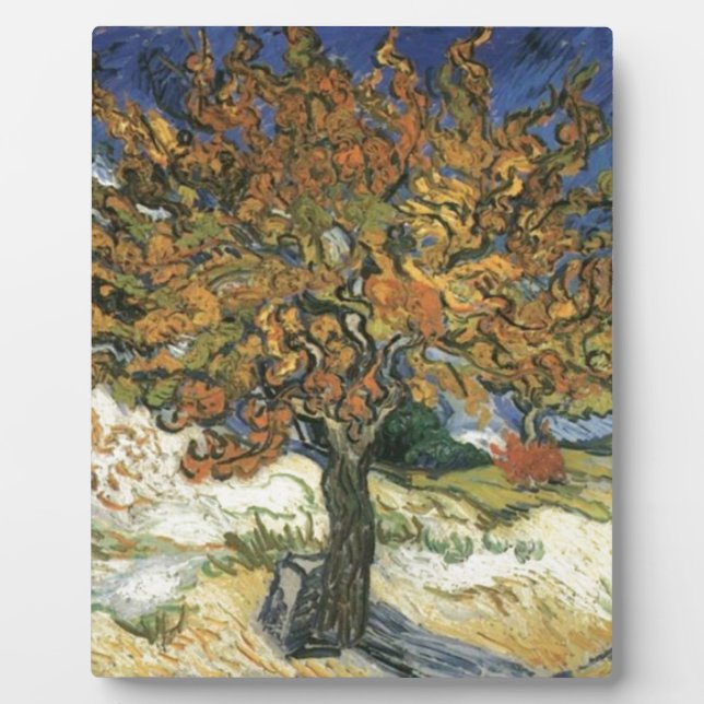 Mulberry Tree by van Gogh Plaque (Front)