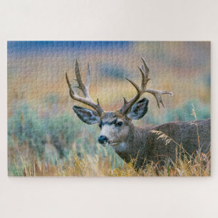 Mule Deer Buck   Grand Teton National Park Wyoming Jigsaw Puzzle