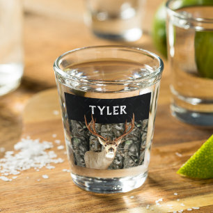 Mule Deer Camo Name Cool Hunting  Shot Glass