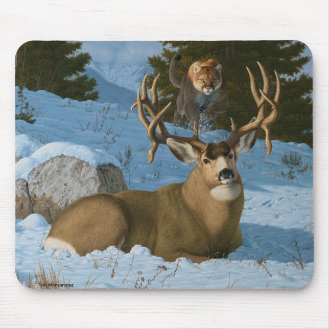 Mule Deer Mouse Pad (Front)