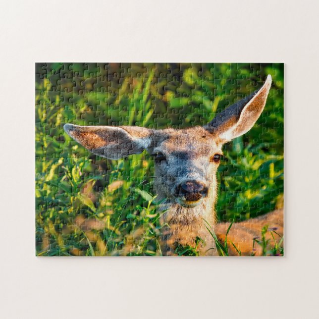 Mule Deer Wyoming . Jigsaw Puzzle (Horizontal)