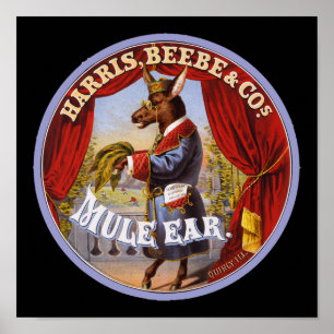 Mule Ear tobacco Poster