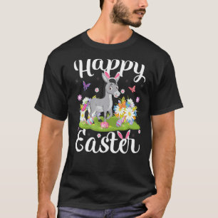 Mule Easter Egg Hunting Floral Mule Easter Sunday T-Shirt
