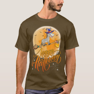 Mule Ride Witch Shot Moon Vintage Mule Halloween  T-Shirt