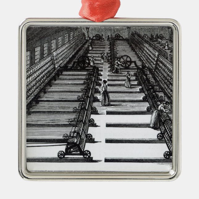 Mule Spinning Metal Tree Decoration (Front)