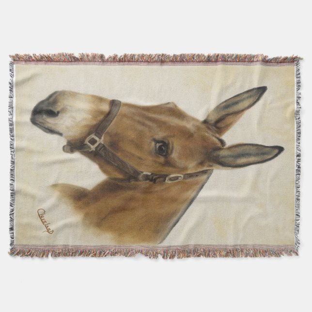 Mule Throw Blanket (Front)