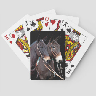 Mule Twosome Playing Cards
