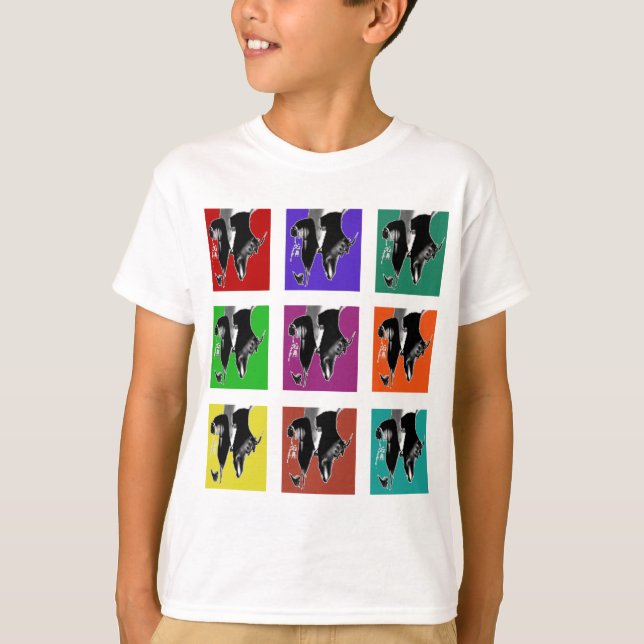 Muli-Coloured Tap Grid T-Shirt (Front)