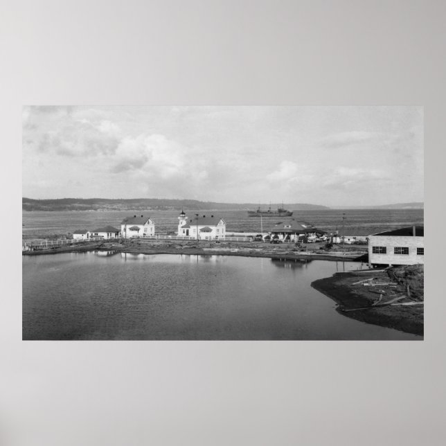 Mulkilteo, WA - Lighthouse View Photograph Poster (Front)