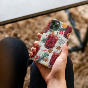 Mulled Magic Pattern Warm Holiday Drink & Spice iPhone 16 Pro Max Case