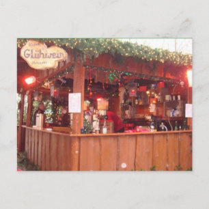 Mulled Wine Booth in Hamburg Postcard
