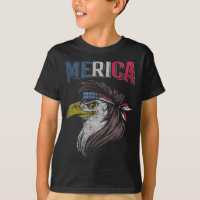 Mullet Eagle American Flag USA Redneck Bird 4th of