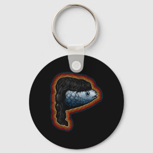 Mullet Fish With Mullet Funny Fishing Key Ring